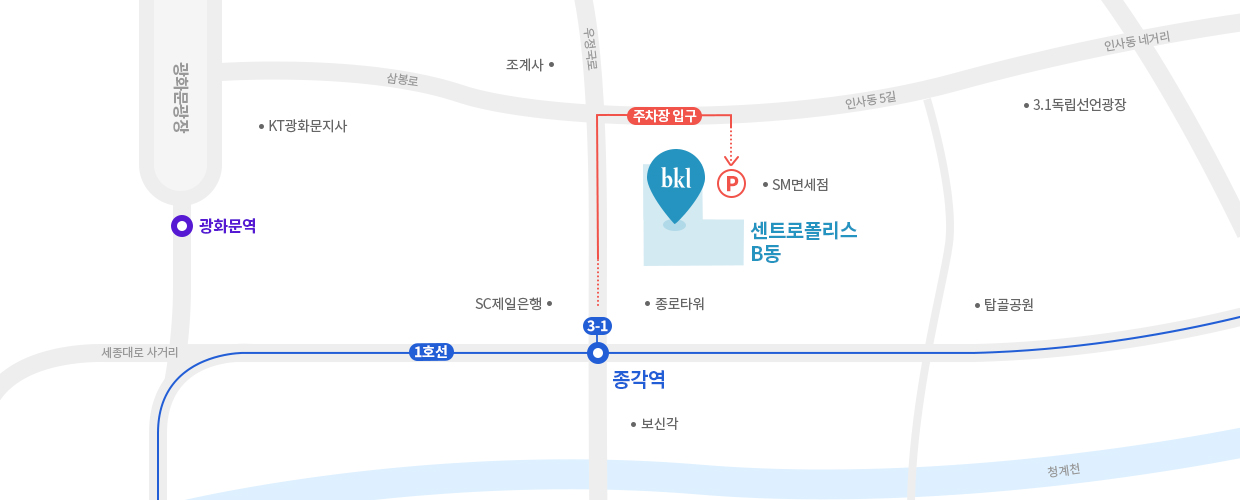BKL 사무소 위치 지도 (PC)
